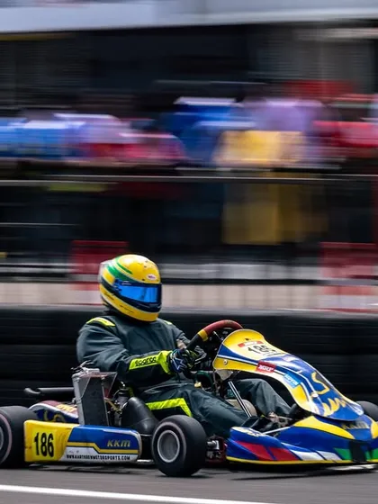 A senior driver at full speed during Round 1 of the RMC India. The motion blur captures the raw velocity and intensity of national-level competition.
