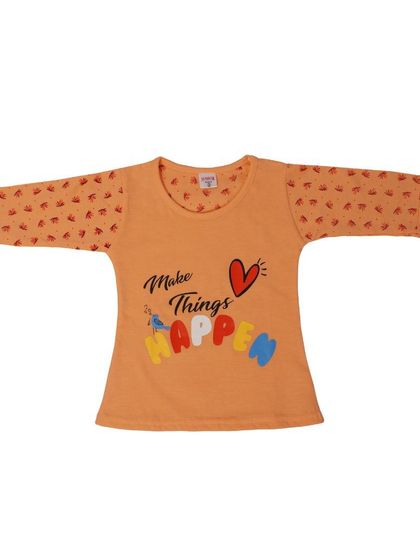 The top from the night suit, laid flat to show the full graphic and design.