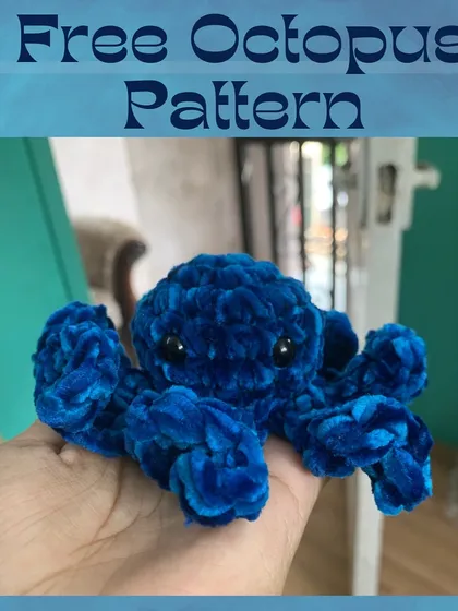 Here is the free pattern for my popular no-sew octopus! If you have any confusion about the pattern, just let me know and I'll be happy to help.