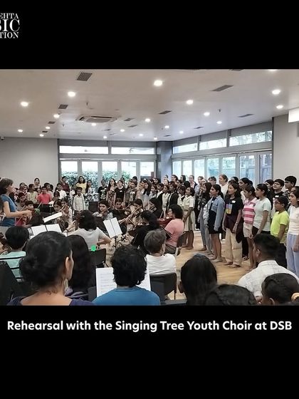 A joint rehearsal with our Singing Tree Youth Choir and the Ulmer Spatzen Choir, blending voices and cultures in preparation for their concert series.