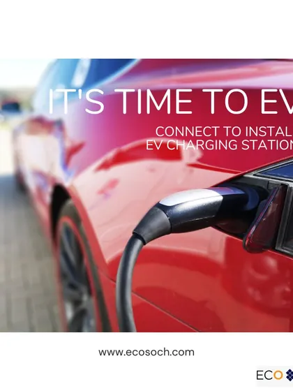 We make the transition to electric vehicles seamless with professional EV charging station installations. This image captures the simple, everyday convenience of plugging in your car, whether it's a fast AC dispenser or a DC dispenser, all set up according to your specific needs and parking layout.