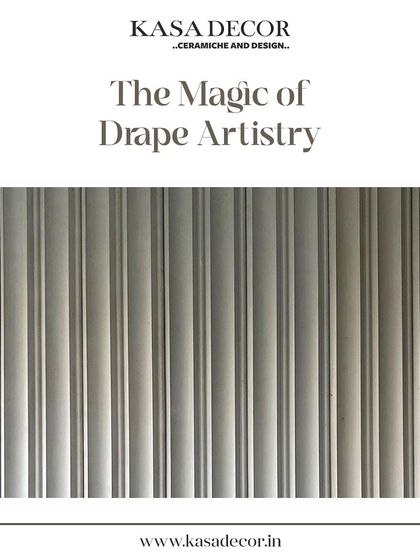 A close-up showcasing the magic of our 'Drape' artistry. These concrete panels are designed to mimic the soft folds of fabric, bringing a unique and unexpected texture to interior walls.