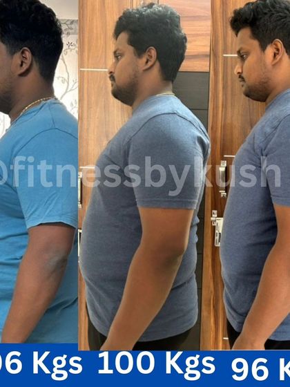 Here is Deepak's mid-transformation update, losing 10 kgs and 5 inches from his belly. He did this by eating home-cooked meals and without a gym membership, proving it's never too late to start. His weekly data shows consistent progress.