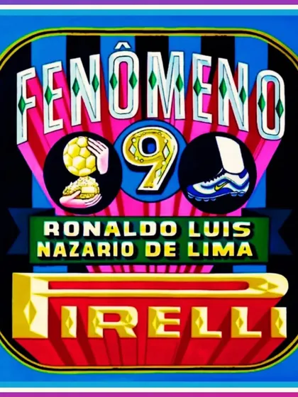 A tribute piece for the legendary footballer Ronaldo, known as 'Fenomeno'. This artwork was created for a client in the UK and incorporates football imagery into the truck art style.