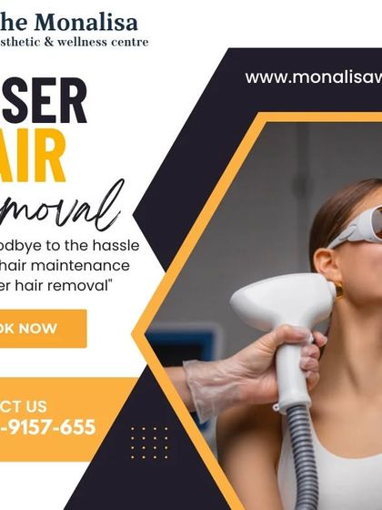 Say goodbye to the daily hassle of hair maintenance. This image captures a client enjoying a safe and effective laser hair removal session, a step towards effortless, smooth skin.