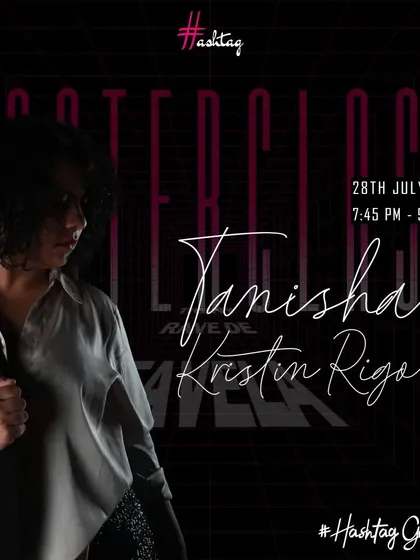 The official poster for a masterclass by Tanisha Rigo at our Gurgaon studio. We provide all the details you need to register for these high-demand workshops.