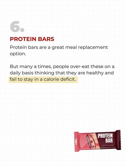 Protein bars can be a good meal replacement, but they are not a "free" food. Many people overeat them thinking they are healthy, which pushes them out of a calorie deficit. Track them like any other food.