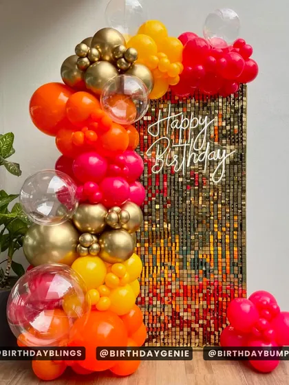 Another angle of the sunset shimmer wall, showing its versatility for both indoor and outdoor-feeling spaces.