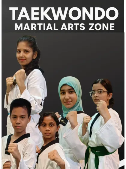 A poster showcasing some of the dedicated students from our Andheri West branch. Each one is on their own unique journey to becoming a warrior.