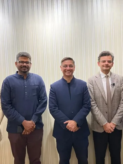 With fellow speakers at the Pragjyotishpur Literature Festival in Guwahati. Such festivals are crucial platforms for intellectual exchange and public discourse.