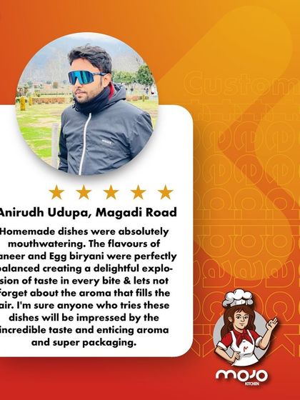 Thank you, Anirudh, for appreciating the homemade taste and aroma. I take great care in balancing the flavors of my Paneer and Egg biryani.