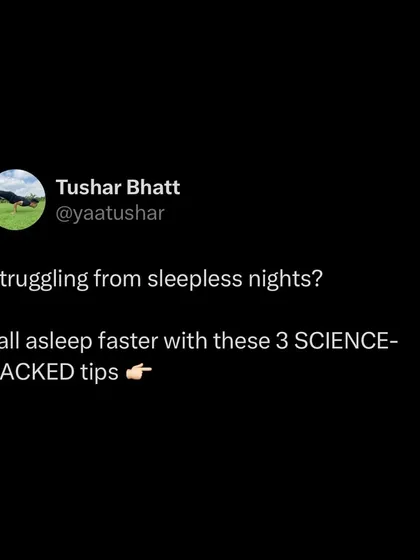 For sleepless nights, I recommend three science-backed tips. Avoid screens one hour before bed, optimize your room to be dark, cool, and quiet, and follow my personal 10-3-2-1 rule for winding down.