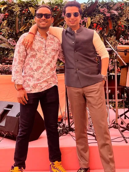 A true artist brings out the best in others. It's always a great time performing with my brother, the incredible percussionist Tarit Pal, like we did at this successful Udaipur event.