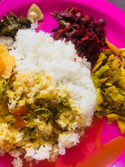 Another shot of my tasty vegetarian thali.