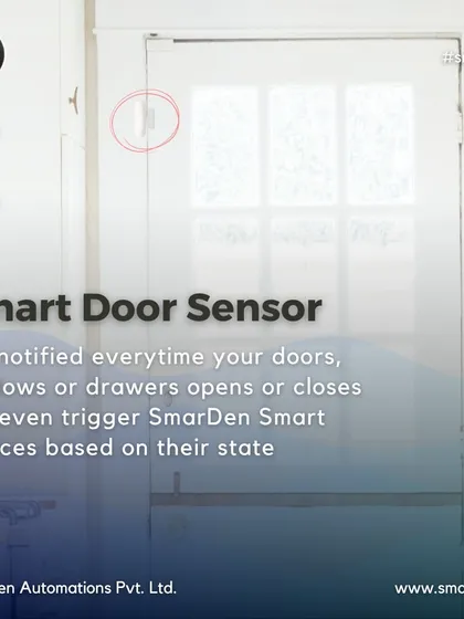 Our smart door sensor keeps you informed. Get notified every time your doors, windows, or even drawers are opened or closed, and create automations to trigger other smart devices based on their state.