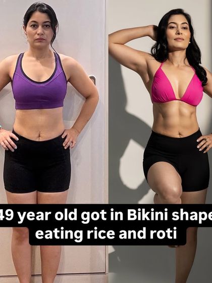 This 49-year-old client achieved a bikini-ready body while still eating rice and roti. My philosophy is about integrating your diet with your lifestyle, not forcing you to give up the foods that are part of your culture.