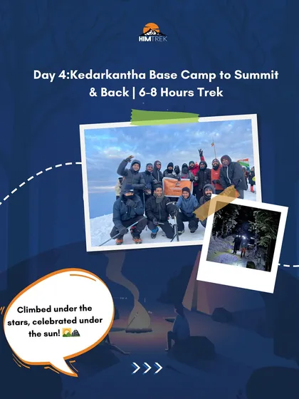 Day 4: The summit day! We climb under the stars and celebrate under the sun at the Kedarkantha peak.
