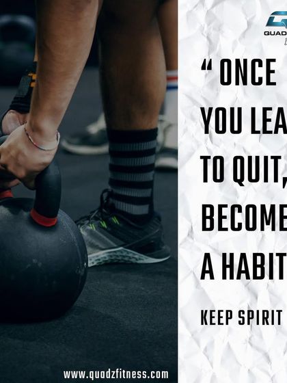 Your weekend motivation is here. Quitting is a habit, but so is showing up and pushing through. Keep your spirit strong and finish the week on a high note.
