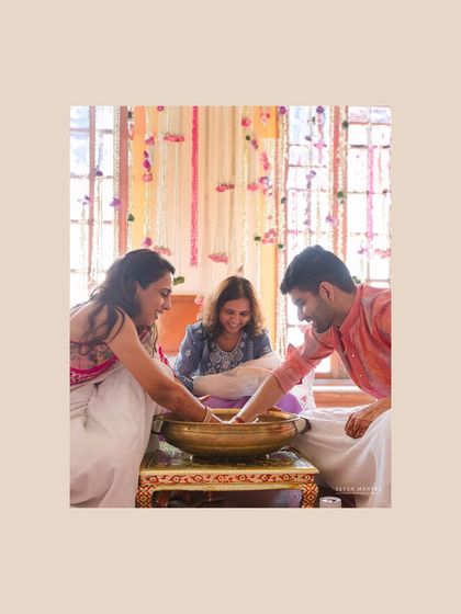 Finding the ring. A fun and traditional post-wedding game that brings out laughter and friendly competition.