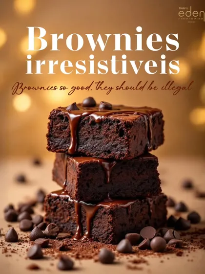 Brownies so good, they should be illegal. This stack of fudgy, chocolate-drizzled brownies is pure, addictive happiness.