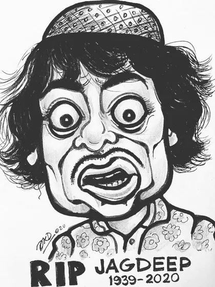 My tribute to the veteran Bollywood actor and comedian Jagdeep, famously known as Soorma Bhopali. He brought laughter to so many.