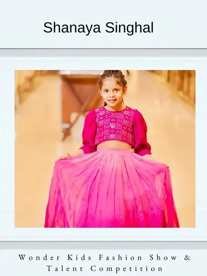Welcome aboard, Shanaya Singhal. She looks like a star in her vibrant pink ethnic wear.
