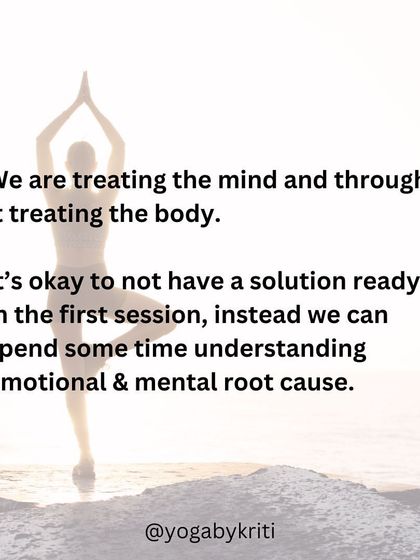 We are treating the mind, and through it, treating the body. It's okay to not have a solution in the first session; instead, we take time to understand the emotional and mental root cause.