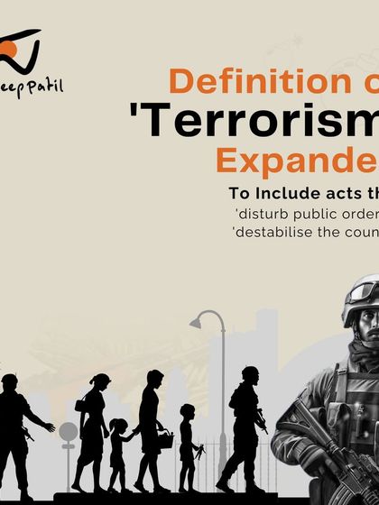 The new Bharatiya Nyaya Sanhita (BNS) expands the definition of 'terrorism' to include acts that disturb public order or destabilize the country. This is a necessary update to our legal framework to address modern security threats.
