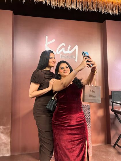 A real "pinch me" moment. I'm so grateful I got to meet the one and only Katrina Kaif for the launch of her Kay Beauty smokey eye range.