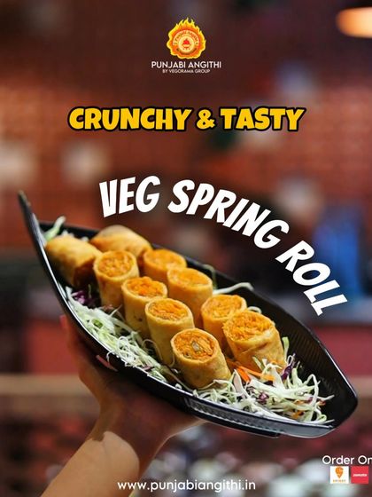 Our Veg Spring Rolls are crunchy, tasty, and filled with a delicious mix of vegetables. A classic starter that never disappoints.