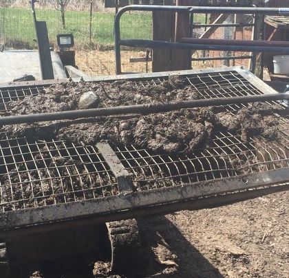 The frustration is real. Just when we thought the sifter was working, a frame side broke. I don't know how to weld, so work stopped for the day. This is the reality of relying on DIY equipment.