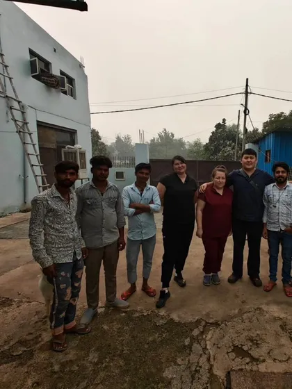 A candid moment with our team and the Project DOBRO volunteers. We are proud to work with such dedicated professionals from around the world.