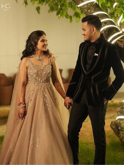 A suit made to stand out. This client chose a velvet tuxedo with striking lapel details for his wedding reception, creating a look that is both timeless and memorable.