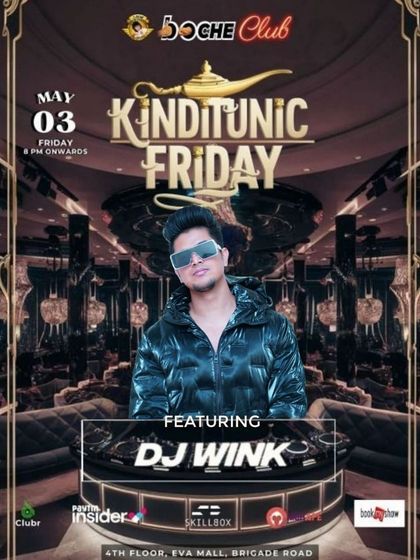 Taking over the decks at Boche Club on Brigade Road for a 'Kinditunic Friday'. I am experienced in playing at Bangalore's most central and popular nightlife spots.
