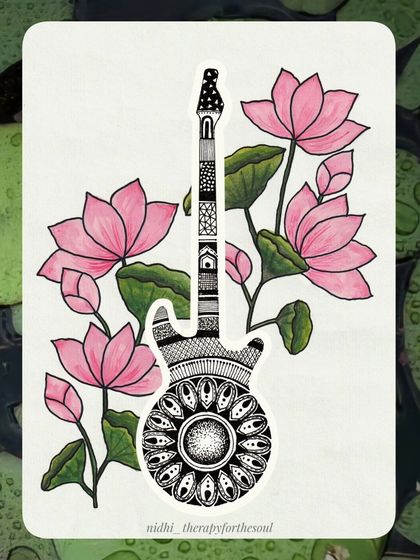 Nidhi - Art Products & Digital Artwork The 2025 Art Calendar: A Year of Music & Flowers photo 6