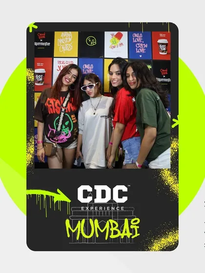The Crepdog Crew store launch in Mumbai had a cool, urban vibe. I designed a custom photo overlay that matched the event's graffiti-style branding perfectly.