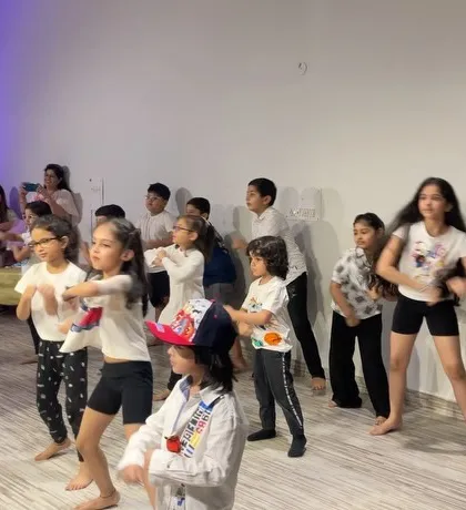 A snapshot from our summer camp talent show, where our students performed for their parents. It's a day filled with pride, applause, and lots of encouragement for our little performers.
