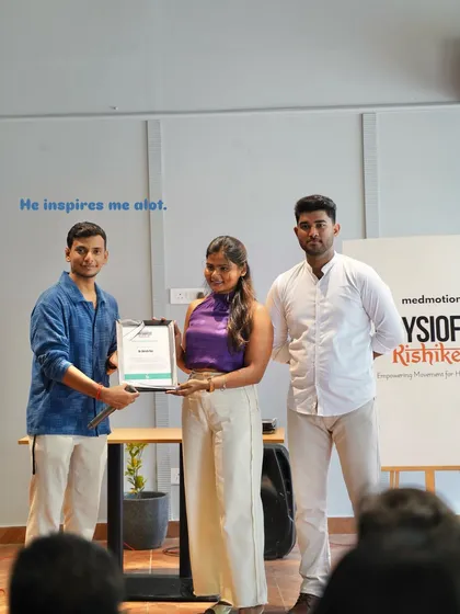 Receiving my certificate at the event. I'm always inspired by my peers and the passion in our community.