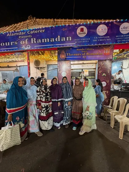A beautiful group of ladies enjoying their time at our Ramzan Dawat.