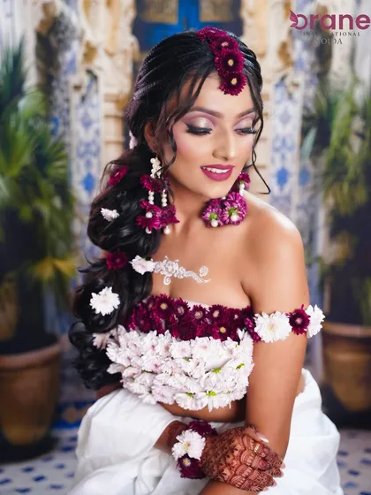 A serene and beautiful pose, capturing the essence of the mythical character Shakuntala.