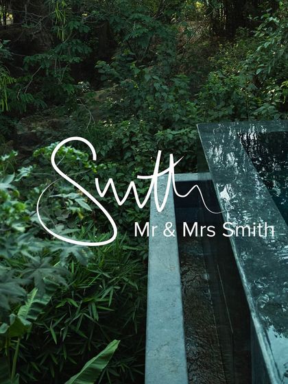 Another image celebrating our partnership with Mr & Mrs Smith, showcasing the infinity edge of the pool against the jungle.