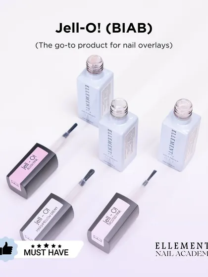 Jell-O (BIAB) is a must-have product for creating durable and elegant nail overlays. It's the go-to for strengthening natural nails.