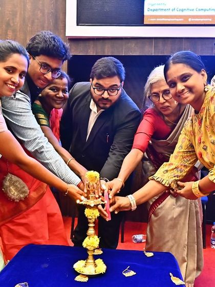 The ceremonial lighting of the lamp at the Abhimaan Conference in Chennai. It was a privilege to be part of an event dedicated to important social and legal issues like POSH, POCSO, and psychology.