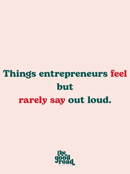 We get it. This post on "Things entrepreneurs feel but rarely say out loud" is the heart of our community. We're here to talk about the tough stuff, the loneliness, and the real challenges of building a business.