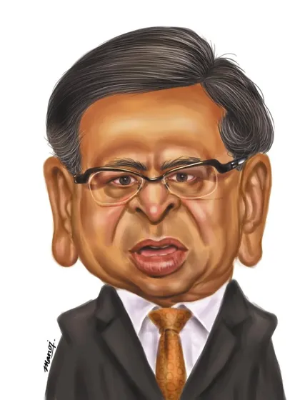A tribute portrait for Shri S. M. Krishna, former External Affairs Minister and CM of Karnataka.