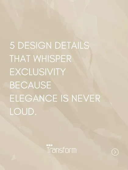 Elegance is never loud. This is the guiding principle behind the concept of quiet luxury, where design choices are made with restraint and purpose.