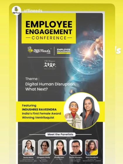 Excited to be featured for this Employee Engagement Conference by Offineeds. The theme was 'Digital Human Disruption', a topic I love tackling with humor.