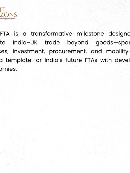 Our bulletin covers the historic Free Trade Agreement (FTA) between India and the UK. We break down the tariff cuts, sectoral benefits, and the expected trade boom, keeping you informed on major policy shifts.