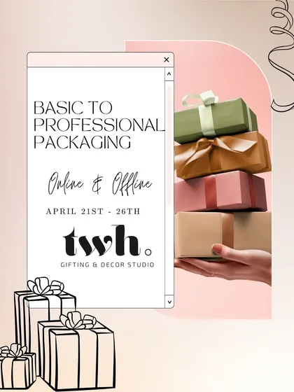 This is your starting point. My Basic to Professional Packaging workshop is designed for everyone, whether you're a beginner or looking to upgrade your skills. I offer both online and offline sessions to fit your needs.