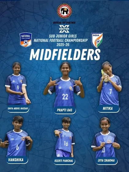 Girl power in action. Our midfielder Prapti Das was selected for the Delhi State Sub-Junior girls squad for the National Games. We are incredibly proud of her achievement.